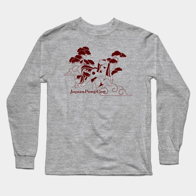 Poniko among bonsai trees Long Sleeve T-Shirt by Japan_PonyCon